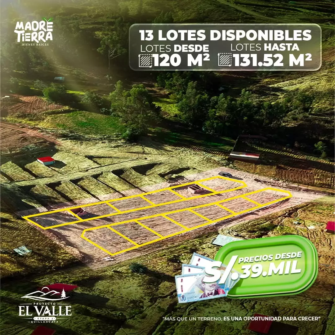 Lotes en Quillahuata – Valle Etapa 2